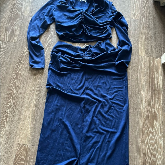 REFORMATION LEXINGTON 2 PIECE - SZ L - DANUBE/blue - Picture 2 of 4